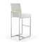 Manhattan Comfort Element 29" Faux Leather Bar Stool in Pearl White and Polished Chrome (Set of 2) 2-BS010-PW - alternate 7